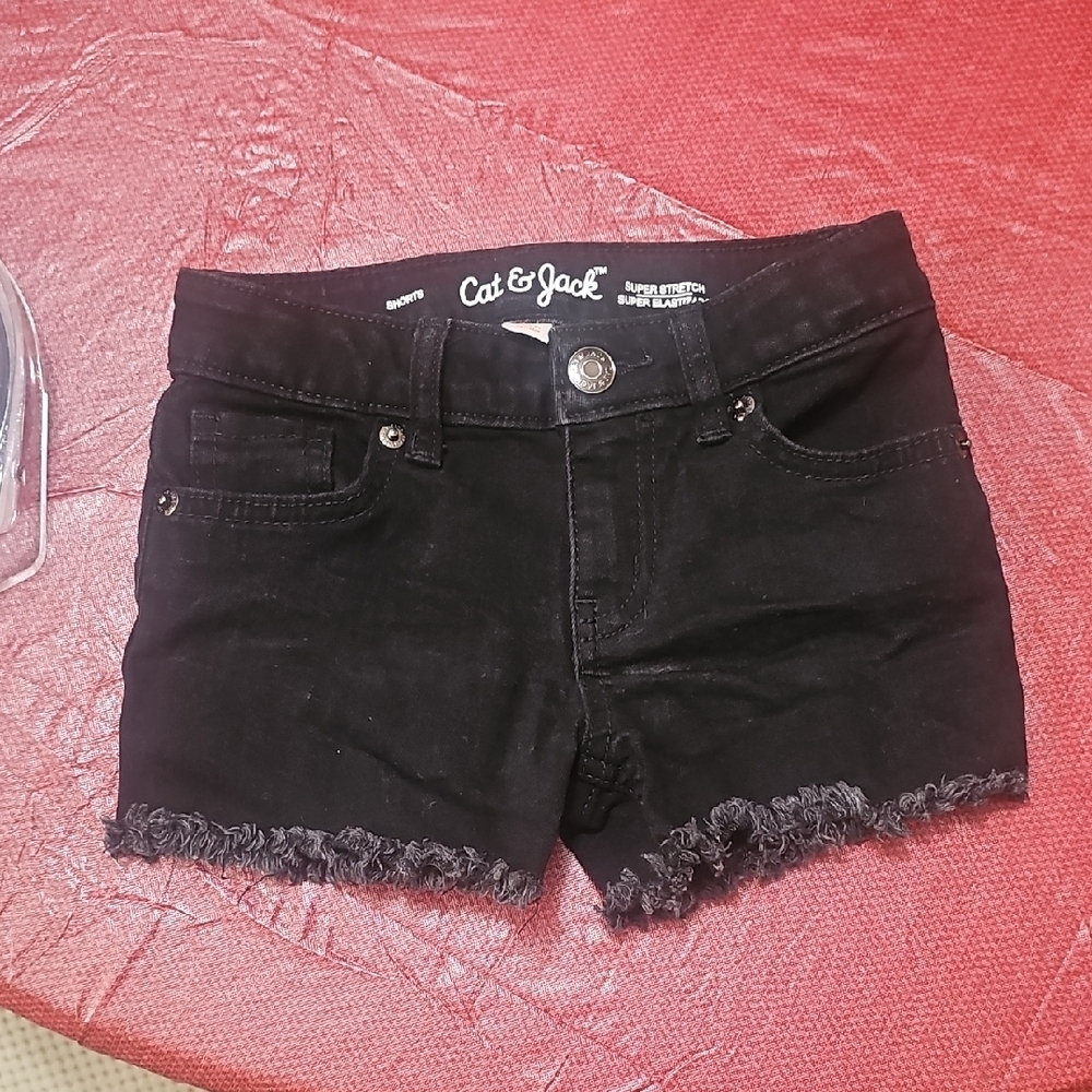 Cat & Jack Women's Black Denim Shorts